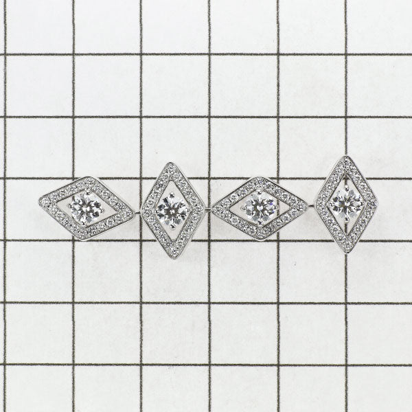 MIKIMOTO K18WG Diamond Pendant Top 1.84ct 2WAY 