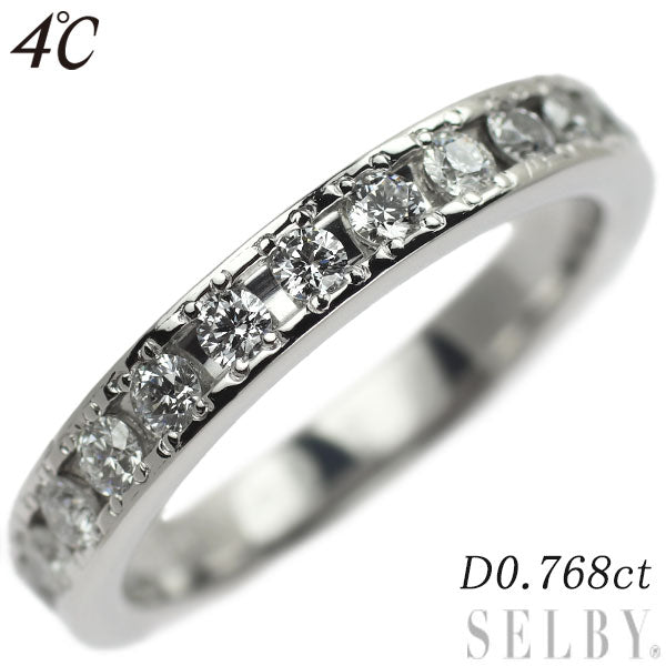 4℃ Pt950 Diamond Ring 0.768ct Full Eternity 