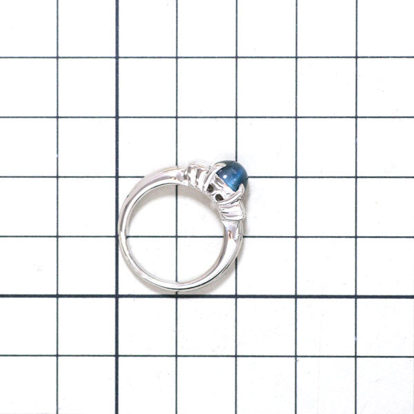 希少 Pt900 アレキサンドライトキャッツアイ ダイヤモンド リング 2.697ct D0.40ct