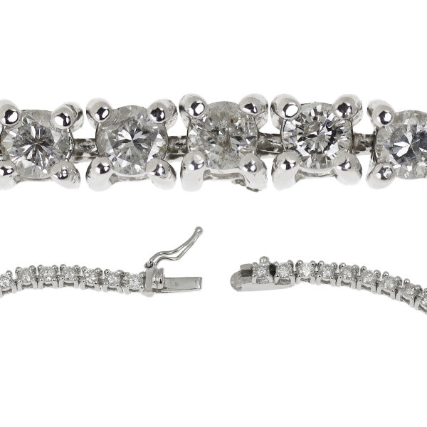 Pt850 Diamond Bracelet 2.00ct Tennis 