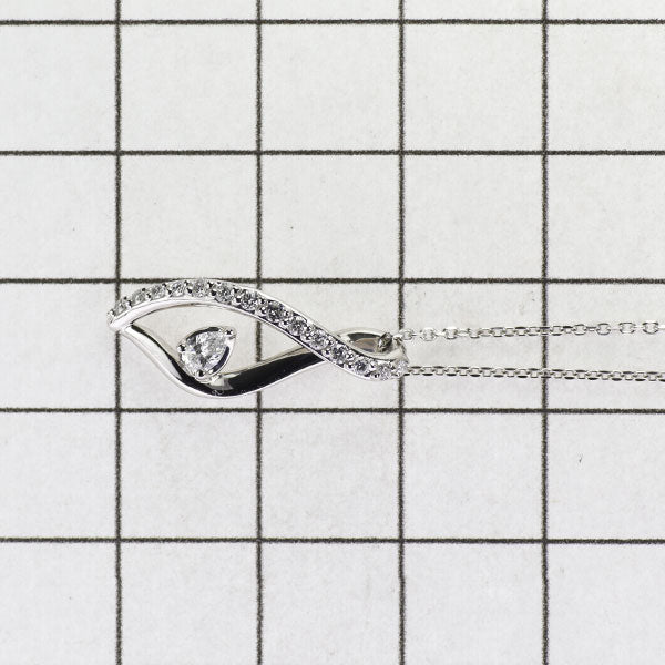 4℃ Pt850 Diamond Pendant Necklace 0.087ct 
