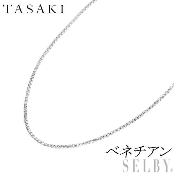 Tasaki Pearl K18WG Chain Necklace Venetian 