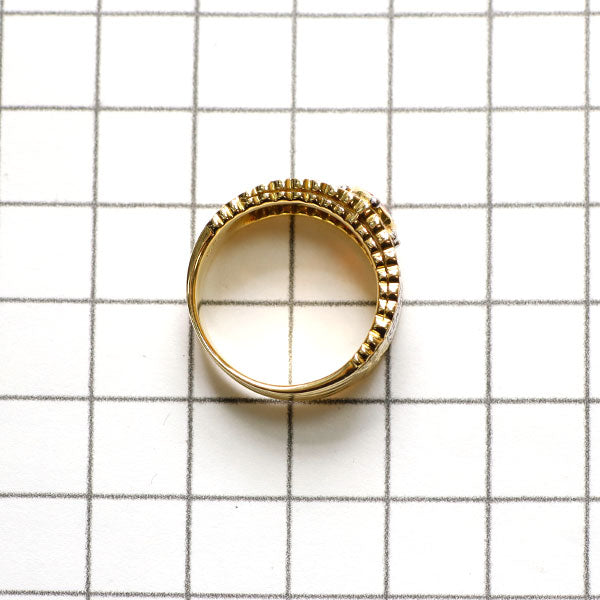 Tomonori Kiyota/CISEY K18YG/WG Spessartine Garnet Diamond Ring 0.87ct D0.34ct Florence Carving 