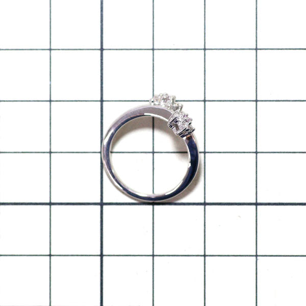 Pt900 天然ピンクダイヤモンド リング 0.06ct D0.18ct フラワー