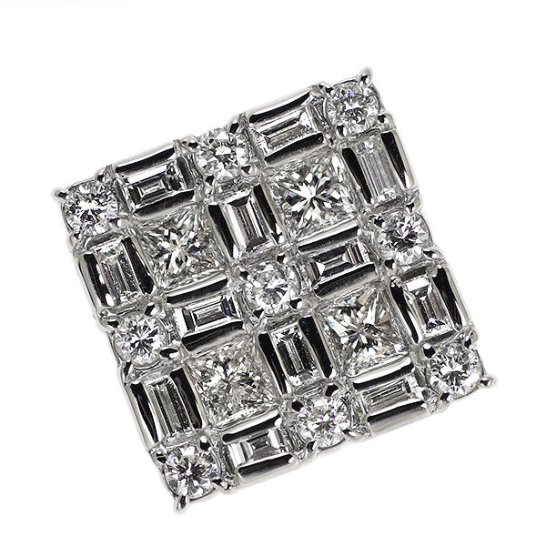 Pt900 Diamond Pendant 1.04ct 