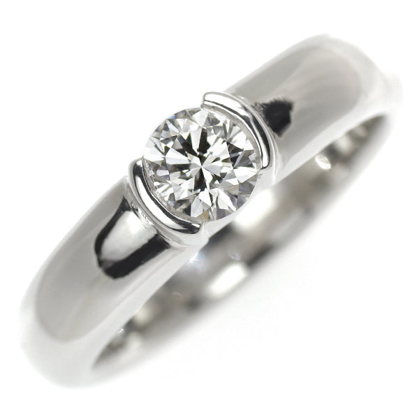 Tiffany Pt950 Diamond Ring 0.39ct F VS2 G/G Dots 
