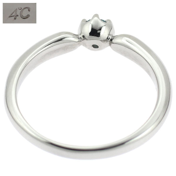 4℃ Pt950 Diamond Ring 