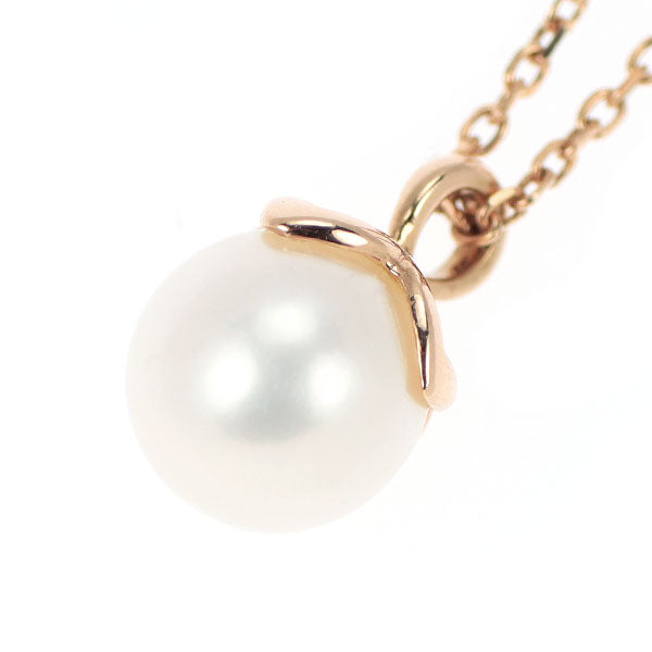 4℃ K10PG Akoya pearl pendant necklace, diameter approx. 6.1mm 