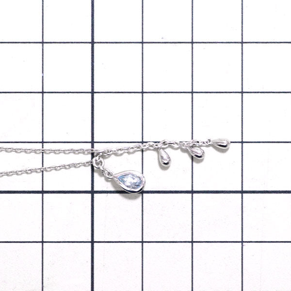 4℃ K18WG Aquamarine Pendant Necklace 