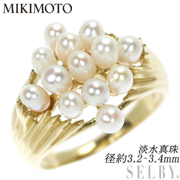 いちdouさん ②淡水本真珠 指輪用 貴重 瑠璃紫×スカイブルー ステンK18 