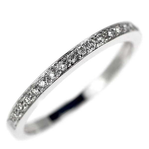 Vendome Aoyama K18WG Diamond Ring 0.11ct Half Eternity 