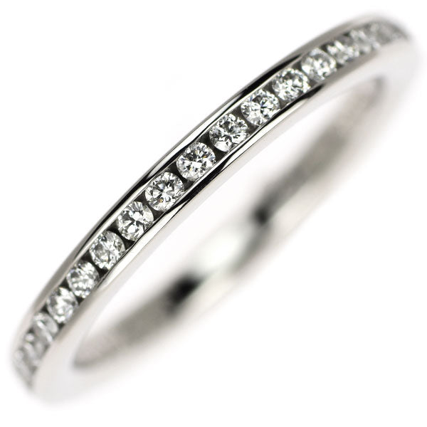 Royal Asscher Pt950 Diamond Ring D0.18ct G VS1 Half Eternity 