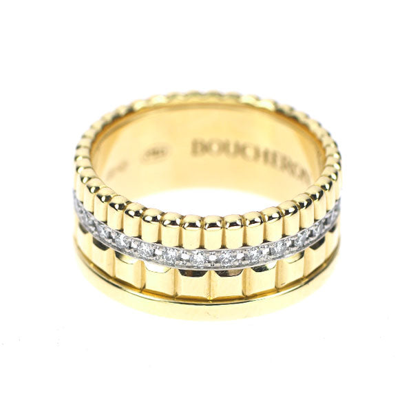 Boucheron K18YG/WG Diamond Ring Quatre Radiant Size 45 Pinky 