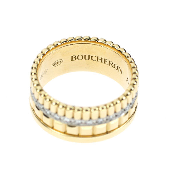 Boucheron K18YG/WG Diamond Ring Quatre Radiant Size 45 Pinky 