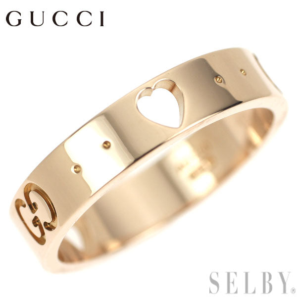 Gucci K18PG Ring Icon Size 10 