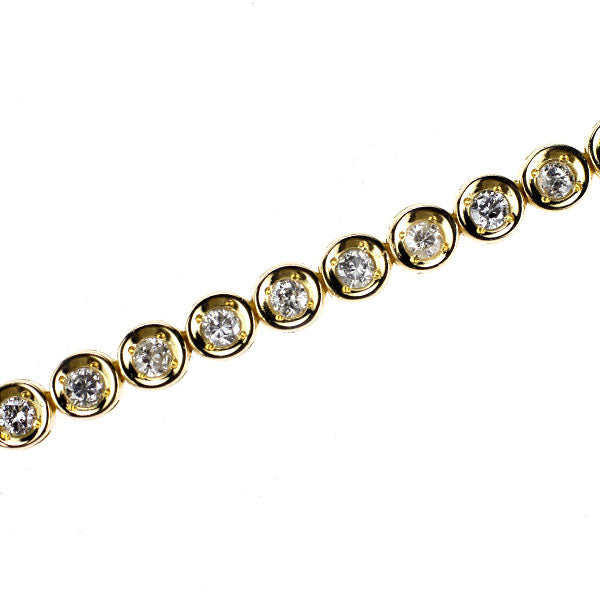 K18YG diamond bracelet 2.00ct tennis 