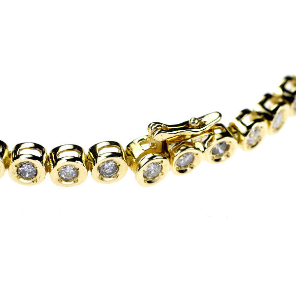 K18YG diamond bracelet 2.00ct tennis 