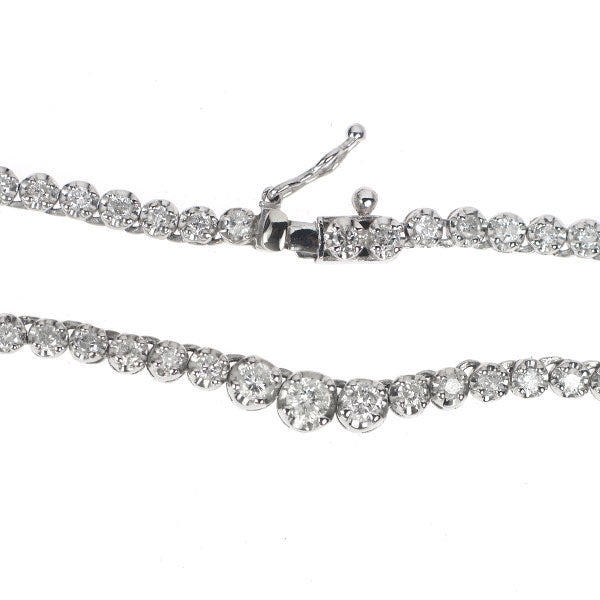 Pt900 Diamond Tennis Necklace 3.00ct 