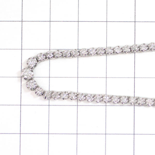 Pt900 Diamond Tennis Necklace 3.00ct 