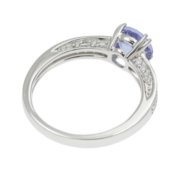 K18WG Tanzanite Diamond Ring 0.80ct D0.22ct 