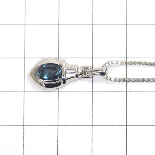 Kyocera Pt Recrystallized Alexandrite Diamond Pendant Necklace 1.08ct D0.06ct 