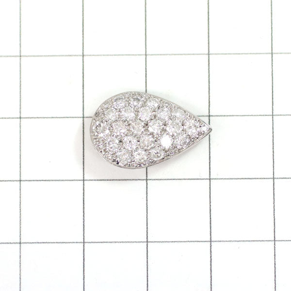 Pt900 diamond pendant top 1.33ct 