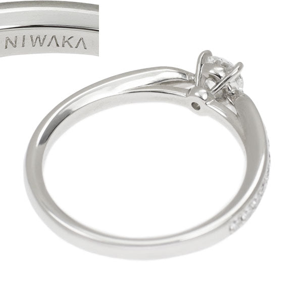 Niwa Pt950 Diamond Ring 0.224ct 