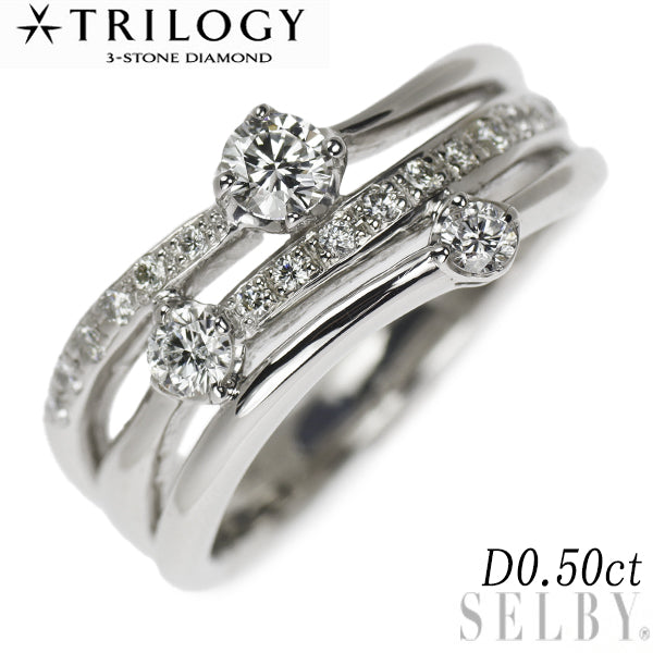 トリロジー Pt900 ダイヤモンド リング 0.50ct – セルビーオンラインストア