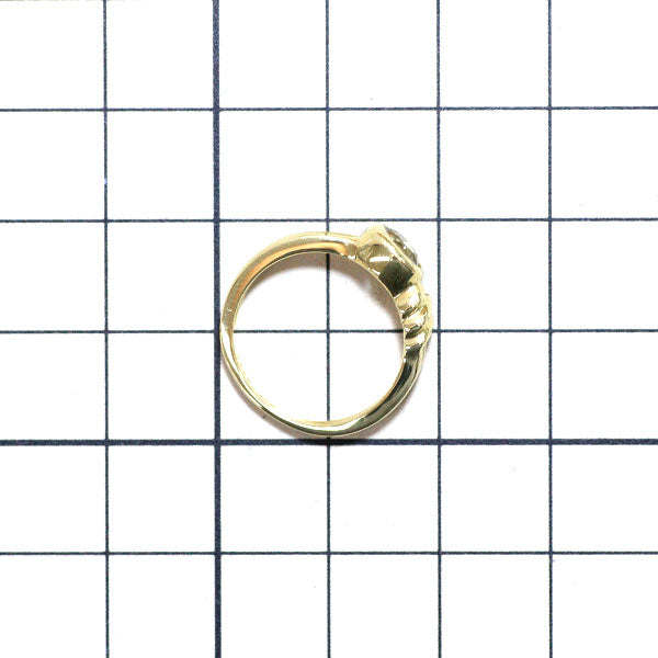 Tiffany K18YG Aquamarine Ring 