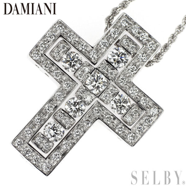 Damiani K18WG Diamond Pendant Necklace Belle Epoque M 