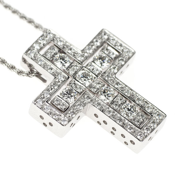 Damiani K18WG Diamond Pendant Necklace Belle Epoque M 