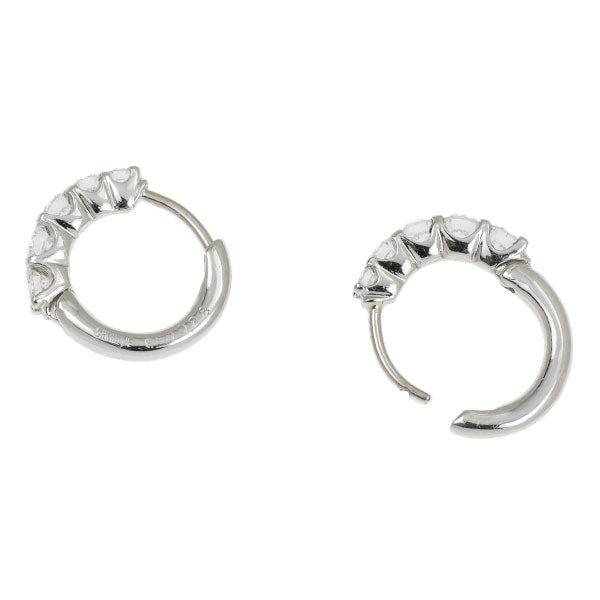 Pt900 Diamond Earrings 0.56ct Hoop 