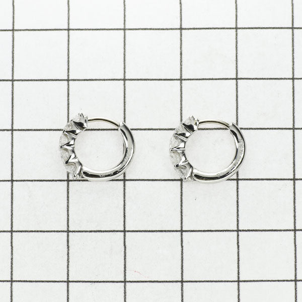 Pt900 Diamond Earrings 0.56ct Hoop 