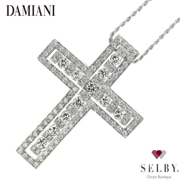 Damiani K18WG Diamond Pendant Necklace Belle Epoque L 57.0cm《Selby Ginza Store》[S, polished to like new][Used] 