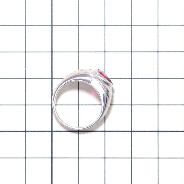 K18WG Rubellite Natural Pink Diamond Ring 1.80ct PD0.20ct 