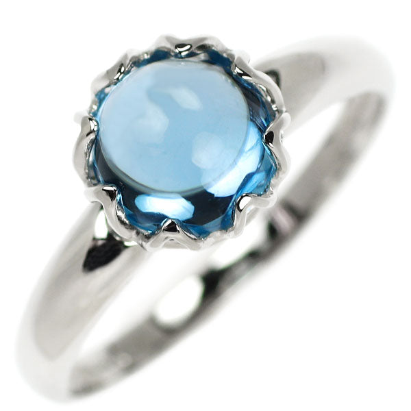 Pt900 Blue Topaz Ring 