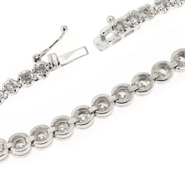 Pt900 Diamond Bracelet 2.52ct Tennis 