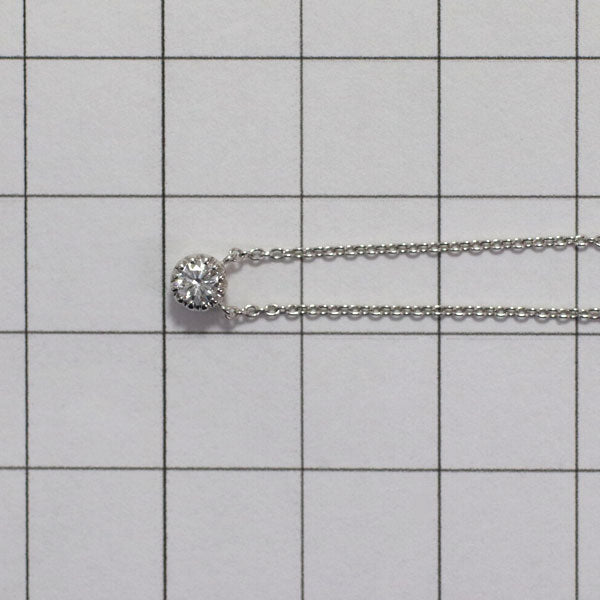 スタージュエリー K18WG ダイヤモンド ペンダントネックレス 0.12ct