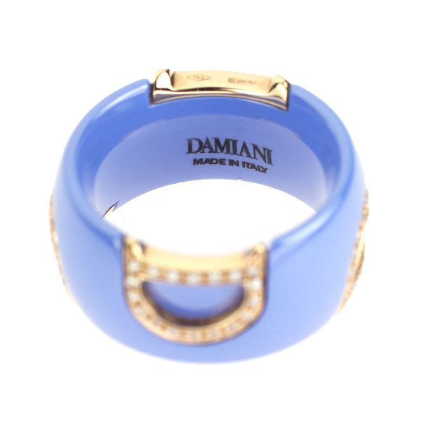 Damiani Ceramic/K18PG Diamond Ring D Icon 