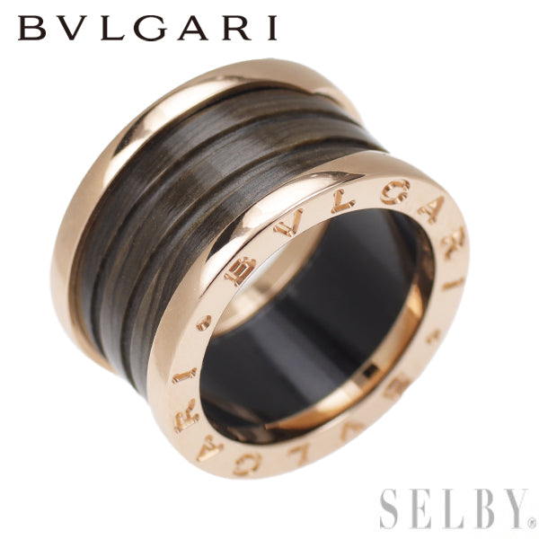 Bulgari Ceramic/K18PG Ring B.ZERO1 Size 50 