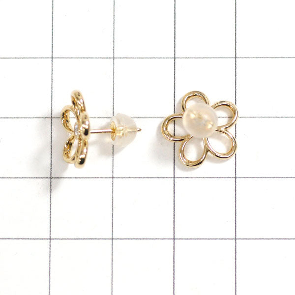 Tiffany K18YG Diamond Earrings Flower 