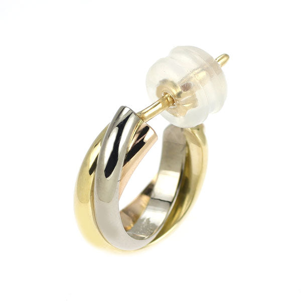 Cartier K18YG/WG/PG earrings Trinity one side only 