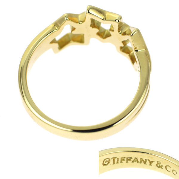 Tiffany K18YG Triple Star Ring 