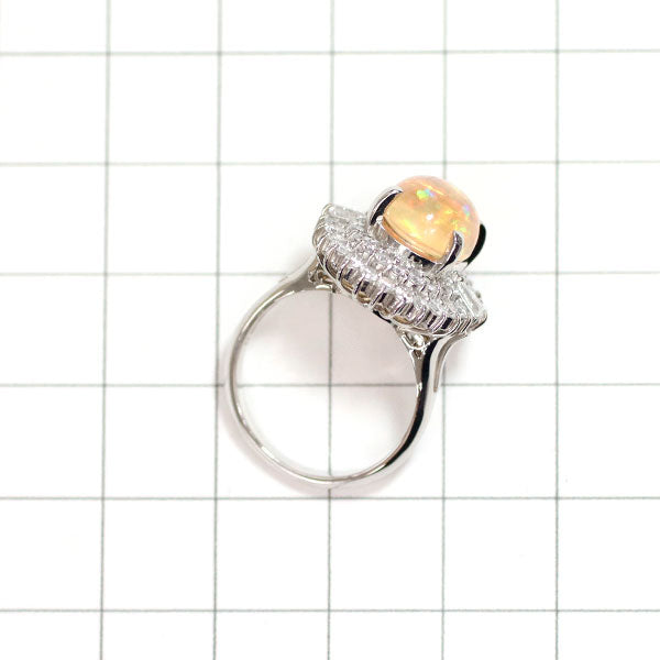 Pt900 オパール ダイヤモンド リング 2.92ct D0.90ct