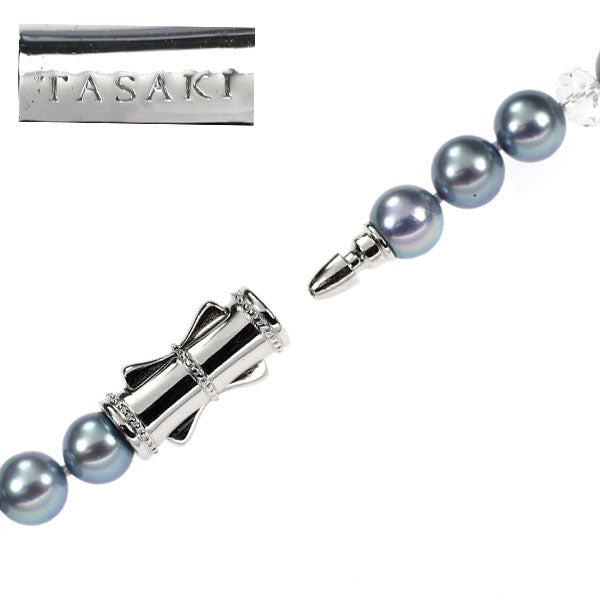 Tasaki Pearl SV Colored Akoya Pearl Crystal Necklace Diameter 7.0-7.5mm Pearl Varie 