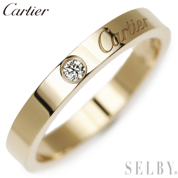 Cartier K18PG Diamond Ring C de Cartier size 53