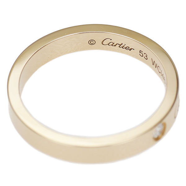 Cartier K18PG Diamond Ring C de Cartier size 53