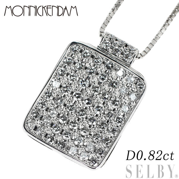 Monnickendam K18WG Diamond Pendant Necklace 0.82ct 