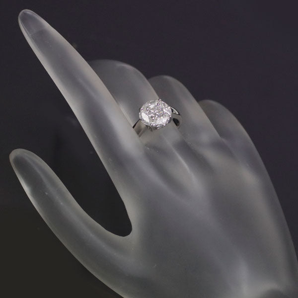 Pt900 プリンセスカット ダイヤモンド リング 0.438ct D1.11ct