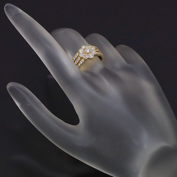 Ponte Vecchio K18YG Diamond Ring 1.20ct Flower 